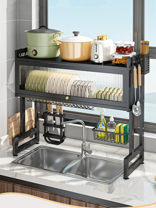 Over the sink plate drainer