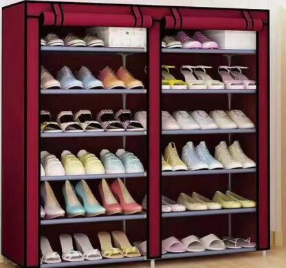 Double Face Shoe Rack + Fabric Cover - Image 2