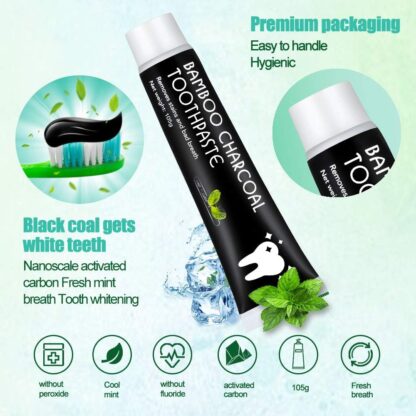 BAMBOO CHARCOAL TOOTHPASTE PASTE - Image 3